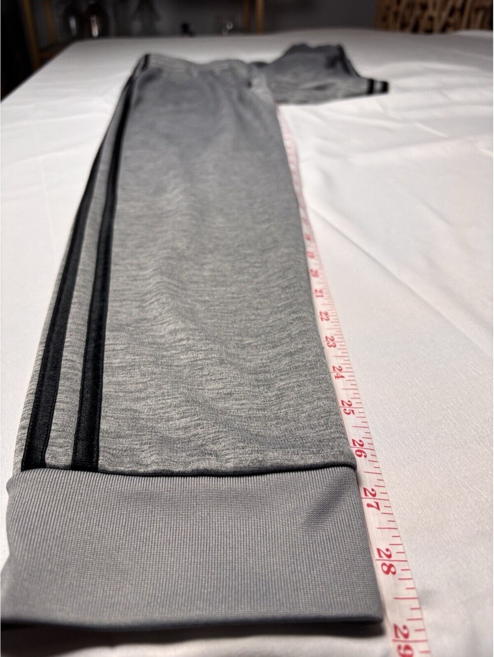 Adidas Kids Size Large Sweat Pants Grey And Black 14-16 - Picture 8 of 8